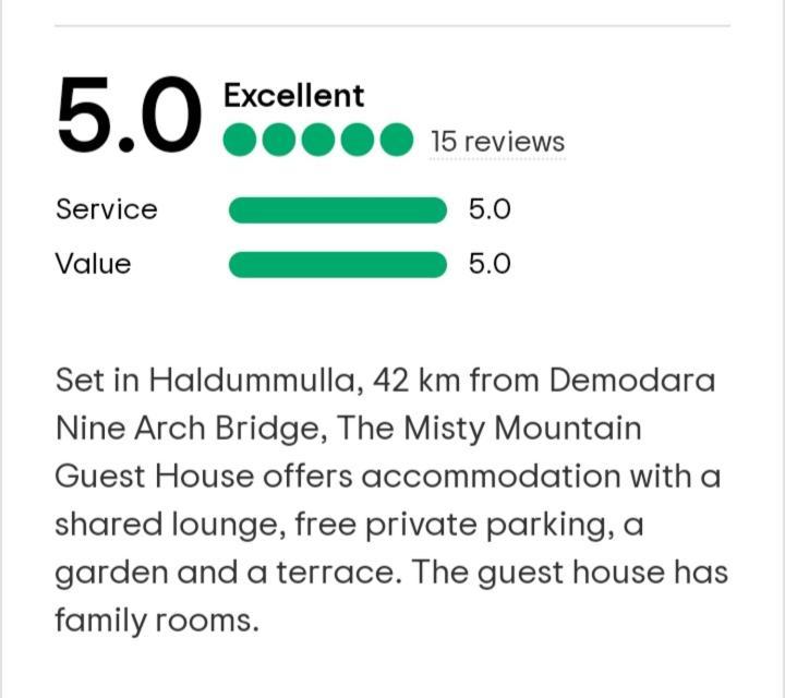 The Misty Mountain Guest House Haldummulla Exteriör bild